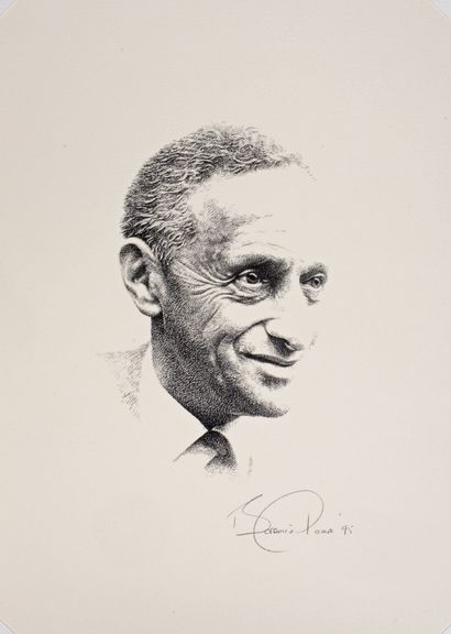 null MODERN SCHOOL _x000D_

The Freedom to succeed (portrait of Pierre Dreyfus)_x000D_

Lithograph...