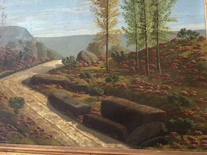 null 
Bearing the signature of Léon ROLLA




Landscape with heather




Oil on canvas,...