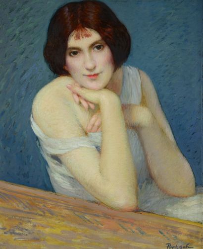 null Gustave POETZSCH (1870-1950)

Portrait de jeune femme 

Huile sur toile, signée...