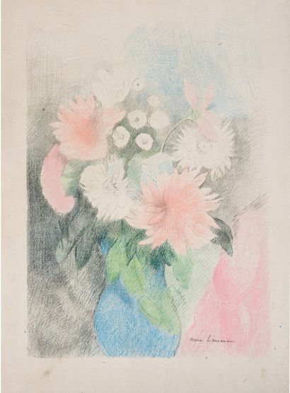 null Marie LAURENCIN (1883-1956)

Bouquet de fleurs dans un vase

Lithographie en...