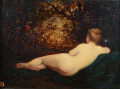 null Attribué à Narcisse DIAZ DE LA PENA (1807-1876) 

Nu de femme. 

Huile sur toile

24,5...