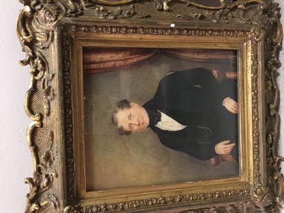 null 
Edward William Thomson, Deux portraits d'homme en redingote, sur velin, H :...