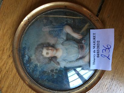 null Ecole fraçaise du XVIIIème**Portrait de femme**signée 'A. Boyer pinx 1790' (en...