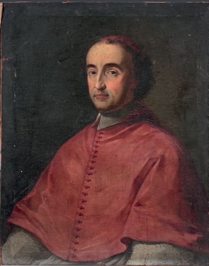 École ESPAGNOLE vers 1750 Portrait of Don Angelo Ginannesky
On its original canvas....