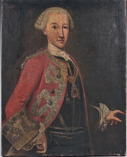 École SAVOYARDE vers 1750 Portrait of a young man
Canvas. Unframed.
88,5 x 70 cm
The...
