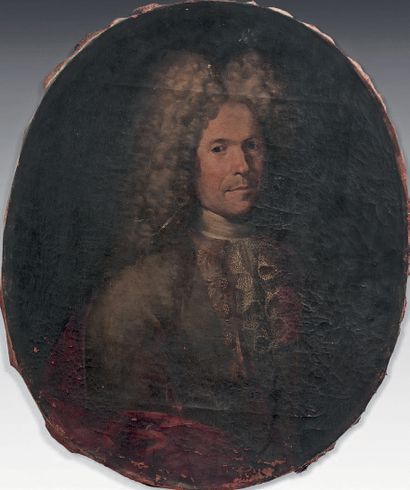 École FRANÇAISE vers 1670 Portrait de Jean-Baptiste Calvet
Sur sa toile d'origine...