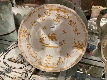 null 
Lot of earthenware comprising: two Nevers plates, 1790; East pitcher; an oiler...