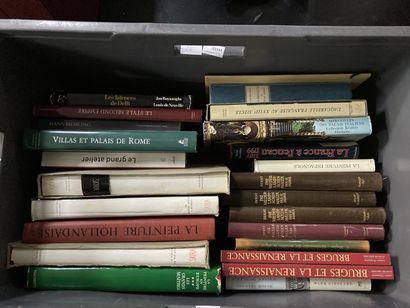 null Caisse de livres Beaux Arts comprenant Les ébénistes du XVIIIème (Salverte),...