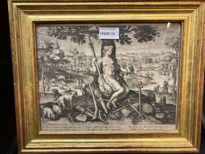 null 
Engraving after R. SADLER

Venatio

21.5 x 28 cm

Dirt and wetness

Lot sold...