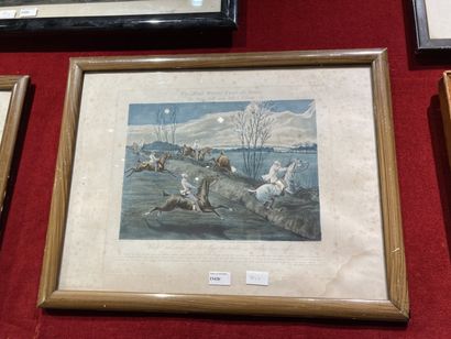 null 
Set of seven equestrian engravings, among which according to VERNET, HERRINO,...