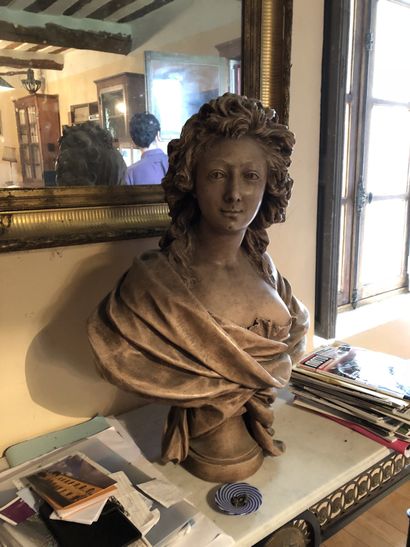 null 
Bust in patinated plaster, after COUSTOU

H: 79 cm

splinter wear

Lot sold...