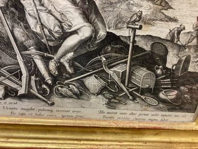 null 
Engraving after R. SADLER

Venatio

21.5 x 28 cm

Dirt and wetness

Lot sold...