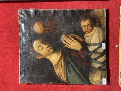 null 
Sainte Famille Huile sur toile vers 1800

59 x 50 cm 

Accidents et manques 

Lot...