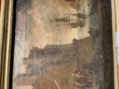 null 
Ecole vers 1800, suiveur de Vernet

Vue de pont

Huile sur toile

24 x 29 cm 

Mouillures,...