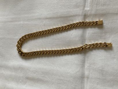 null 
Necklace necklace in gold 750 °/°°°, links forçat




weight: 103g

Lot sold...