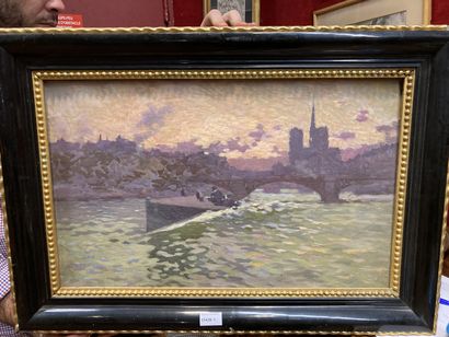 null 
Ecole française du XXème siècle vue de Paris Huile sur toile

38 x 60 cm

Lot...