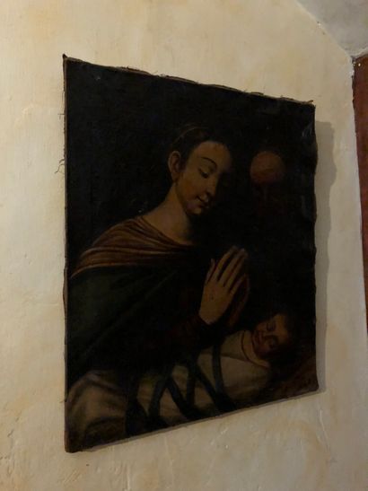 null 
Holy Family Oil on canvas circa 1800

59 x 50 cm

Accidents and misses

Lot...