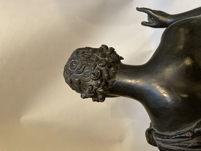 null 
Bronze with a black patina representing Narcissus on a pedestal 




Model...