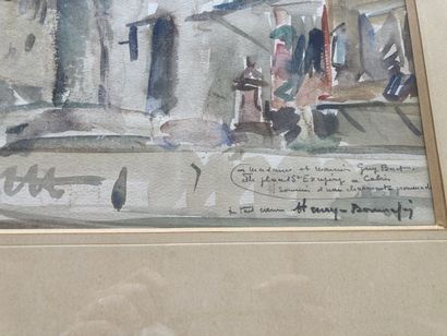 null Harry BONNEFOYLa place Saint-Exupéry in CabrisWatercolour signed lower right

32...