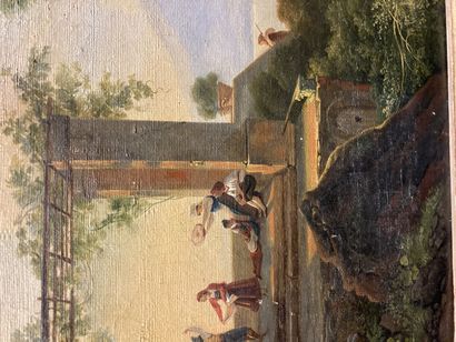 null 
Italian School circa 1800

Under the pergola

Framed oil on canvas

32 x 40...