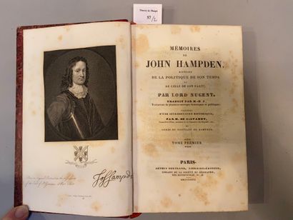 null HAMPDEN (John). Mémoires de John Hampden, histoire de la politique de son temps...