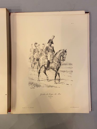 null TITEUX (E.). Histoire de la Maison Militaire du Roi. ….. 2 volumes in-folio,...