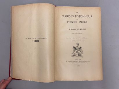 null BUCQUOY (Lt E.-L.). Les Gardes d’Honneur du Premier Empire. Nancy, Crépin-Leblond,...