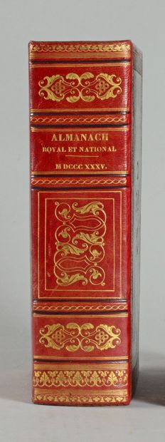 null ALMANACH Royal et National pour l’an 1835. Paris, chez A. Guyot et Scribe, 1835,...