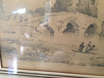 null FRENCH School, 1830

Fishermen near a tower bridge

Black pencil. Bears an inscription...