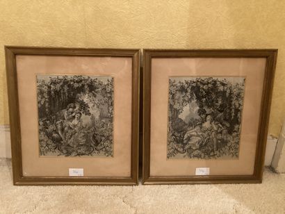 null Pair of framed fabrics depicting a monogrammed galant scene SF

22 x 19 cm

Sold...