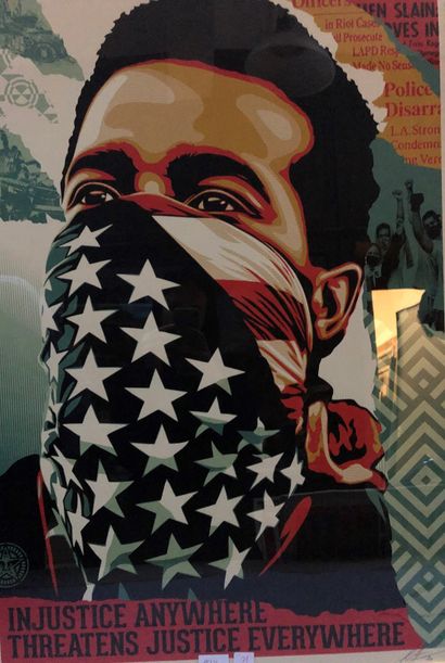 null Shepard Fairey (1970-)

 ''Injustice anywhere threatens justice everywhere''...