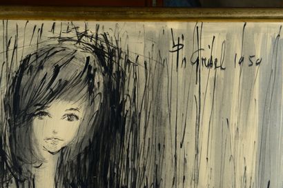 null 
Philippe GRIZEL (1930-1998)

Mère et enfant

encre et lavis d'encre signé et...