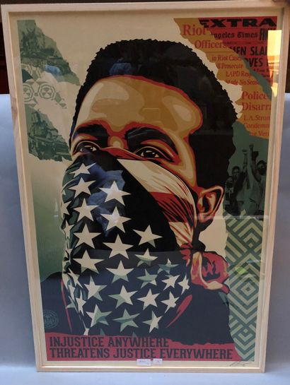 null Shepard Fairey (1970-)

 ''Injustice anywhere threatens justice everywhere''...
