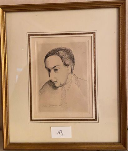 null D'après Marie LAURENCIN

Portrait d'homme 

Point sèche 

15,5 x 12 cm

27 x...