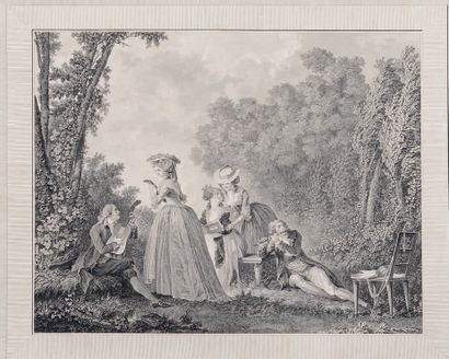 Nicolas LAVREINCE (1737-1807) d'après Le Concert agréable - La Partie de musique...