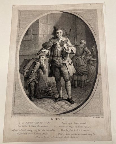 Jean-Baptiste de LORRAINE (1737-17??) 
L'Ouyë, d'après Dumesnil
De la série des Cinq...