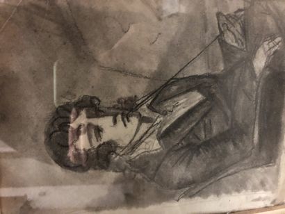 null Ecole FRANCAISE vers 1800

Portrait d’un jeune homme assis

Crayon noir. Ancienne...