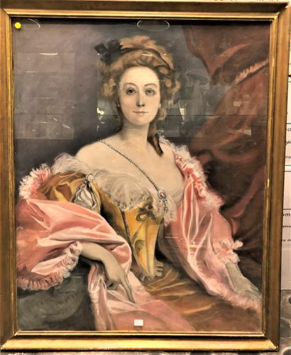 null 
Dans le goût de François Flameng




Portrait de femme 




Pastel 




Portant...