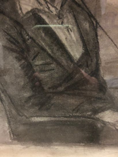 null Ecole FRANCAISE vers 1800

Portrait d’un jeune homme assis

Crayon noir. Ancienne...
