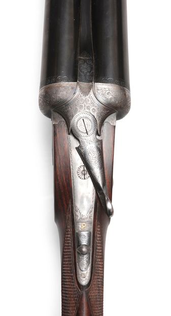 null Fusil juxtaposé artisan Liège calibre 12/65 (n°29862). Canons lisses de 70cm,...