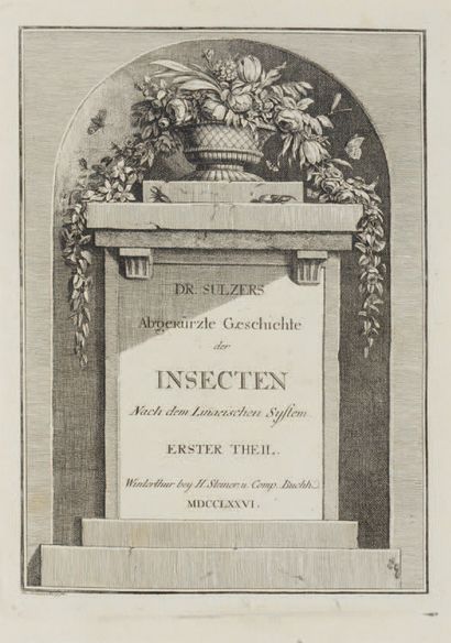 SULZERS (Johan Heinrich). Abgekürzte Geschichte der Insecten nach dem Linaeischen...