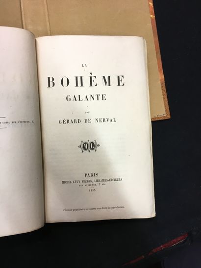 NERVAL (Gérard de). La Bohème galante. Paris, Michel Lévy Frères, Libraires-Editeurs,...