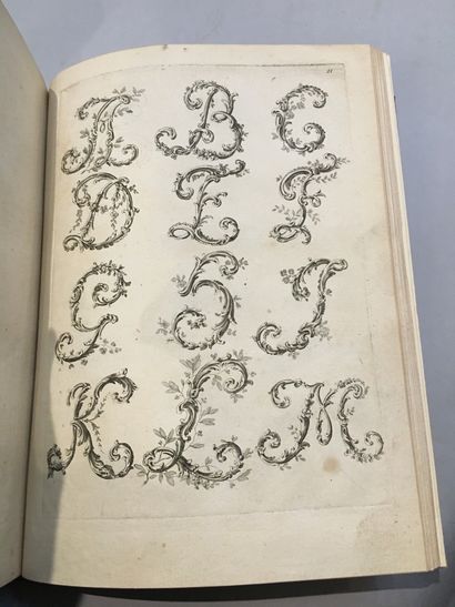 null [MONOGRAMS & ORNATE LETTERS]. SCHÉNAU (Johann Eleazar), LITTRET (Claude Antoine),...