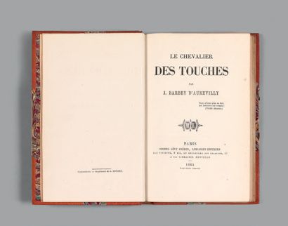 BARBEY D'AUREVILLY (Jules). Le Chevalier des Touches. Paris, Michel Lévy Frères,...