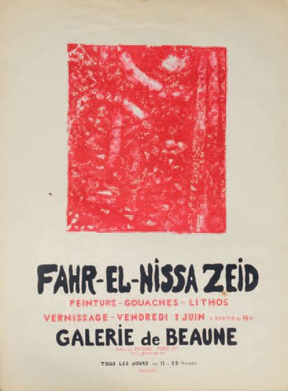 Fahrelnissa ZEID ou Fahr-el-Nissa ZEID (1901-1991) 
Peintures - gouaches - lithos...
