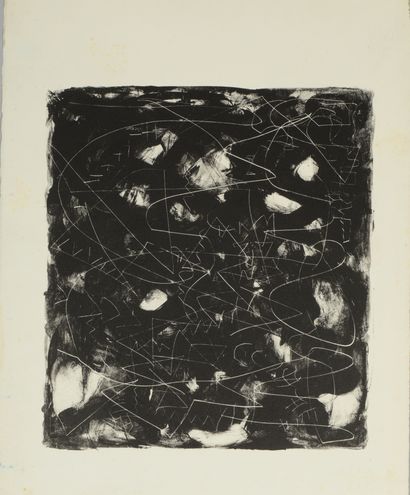 Fahrelnissa ZEID ou Fahr-el-Nissa ZEID (1901-1991) 
Composition - une noir et blanc...