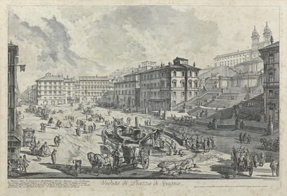 Giovanni Battista PIRANESE (1720-1778) 
Veduta della Piazza della Rotonda
Veduta...