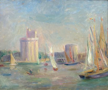 Pierre Auguste RENOIR (1841-1919) 
La Rochelle, ca. 1896
Oil on canvas, bears a trace...