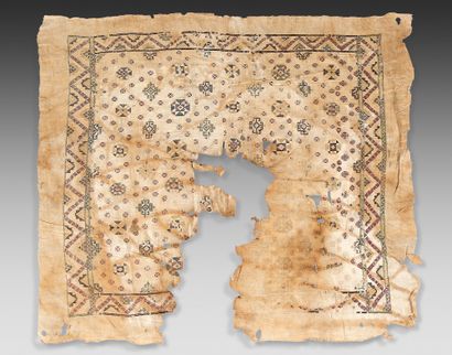 Textile à décor géométrique, Égypte, probablement...