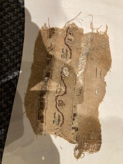 null Tiraz, Égypte fatimide ou mamluk, XIe-XIIIe siècle
Tapisserie de lin constituée...